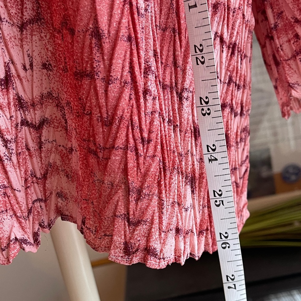 Jaipur LIKE NEW Pink Patterned Button-Down Shirt with Collar | Size M - Picture 5 of 6